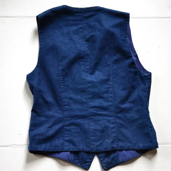 Handmade Denim Patchwork  Vest - Picture 4 of 9